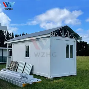 Neues Flachpackungs-Containerhaus mit vorgefertigtem Dach wohnfertiges Büro Pod erweiterbares Containerhaus