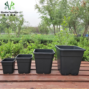 Vasi in Plastica Nera Quadrati da 1-10 Galloni all'Ingrosso per Giardino, Vivaio e <span class=keywords><strong>Piante</strong></span> Bonsai - Product Image 6
