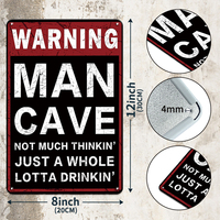 Letrero de Metal Vintage con la Leyenda 'NO STUPID PEOPLE BEYOND THIS POINT', Decoración de Pared para Bar, Club, Pub, Sala de Juegos, Cafetería, Advertencia