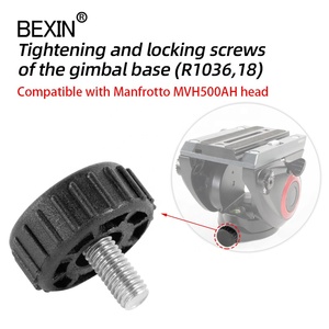 <strong>Tripod</strong> Ball <strong>Head</strong> Accessory Replacement Gimbal Base Screw Quick Release Plate Lock Knob Screw for <strong>Manfrotto</strong> MVH500A/AH <strong>Fluid</strong> <strong>Head</strong> - Product Image 2