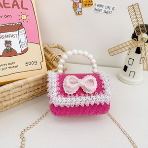 <span class=keywords><strong>Regali</strong></span> IStapromo belle bambine cartone animato piccola borsa quadrata popolare carino perla farfalla borse a tracolla per bambini - Product Image 5