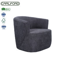 Fauteuil d'appoint pivotant moderne, fauteuil barillet, fauteuil simple, fauteuil de salon, vente en gros pour salon, chambre, chambre d'enfant, lecture