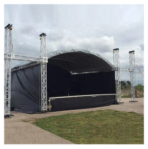 Structure de scène en aluminium noire F14 F24 F31 F33 F34 F44, treillis triangulaire et carré à raccordement rapide pour concerts, DJ, éclairage de scène et présentoirs. - Product Image 1