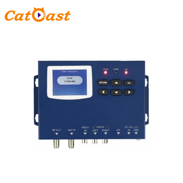 Single HD AV to RF Modulator DVB-T DVB-C ISDB-T H.264 Video Encoder Compact Portable Home Equipment