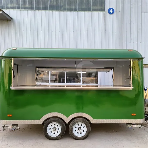 Yituo Custom Cheap Price Street Mini Mobile Food Trailer Small Mobile Coffee Hot Dog Fast Food Vending Carts For Sale