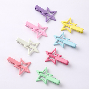 กิ๊บติดผมโลหะรูปดาว 10 ซม. กิ๊บปากเป็ด สีลูกกวาด ใช้ได้ทุกวัน เครื่องประดับศีรษะสำหรับทุกเพศ - Product Image 2