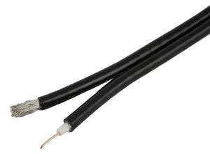 Кабель коаксиальный RG6 с высокой степенью экранирования, 1000 футов, черный, с низкими потерями, медный 18 AWG UTP для передачи аудио-видео сигнала <span class=keywords><strong>CATV</strong></span>, спутникового ТВ, видеонаблюдения - Product Image 3