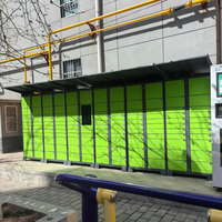 Süpermarketler ve Alışveriş Merkezleri için Self Servis Teslimat ve Alma Plaj Dolabı Özel Akıllı Metal Paket Dolabı