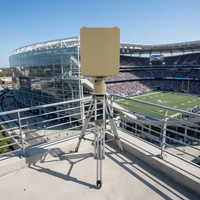 Radar de Detección de Drones 3D de Largo Alcance (10 km), Escaneo de 360 Grados, Sistema de Vigilancia de Banda X para Áreas de Seguridad de Alto Nivel