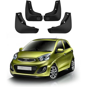 4 Pièces Garde-boue Avant et Arrière pour Voiture, Bavettes Anti-éclaboussures, Accessoires Auto pour Picanto 2007-2015 - Product Image 4