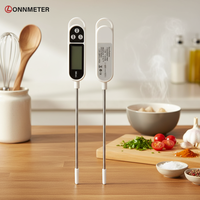 Termometer Daging dan Permen Digital Lonnmeter TP300 untuk Memasak BBQ, Makanan, dan Penggunaan Rumah Tangga dengan Probe Bacaan Instan