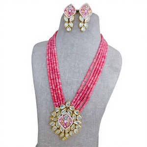 Conjunto de Collar Largo y Aretes de Aleación Plateada con Perlas y Piedras, Elegante y Clásico, para Mujer, Regalo para Compromiso, Boda o Fiesta - Product Image 2