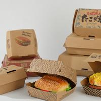 Boîte d'emballage personnalisée pour la restauration rapide coréenne, en papier alimentaire, pour hot-dogs, poulet frit, hamburgers, à emporter