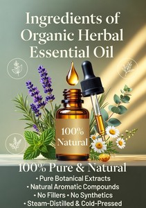 Huile Essentielle de Romarin du Maroc Pure et Naturelle, Distillée à la Vapeur, Arôme de Feuilles de Rosmarinus Officinalis pour Soins Personnels DIY - Product Image 1