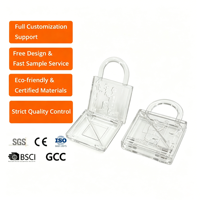 Kreative Vorhängeschloss-förmige Lidschatten-Palette Leere Transparente Make-up-Box mit Eigenem Logo Private Label Kosmetik-Verpackungsbox
