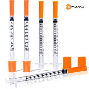 Syringes and <strong>Needles</strong> 1ml Disposable <strong>Insulin</strong> Syringe with <strong>Needle</strong> - Product Image 5