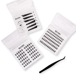 Kit d'extension de cils DIY, pose facile, grappes de cils incluses, outils inclus, faux cils segmentés en gros - Product Image 5