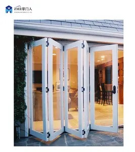 Portes patio pliantes éconergétiques porte & paire portes pliantes en aluminium coupe-vent sur mesure