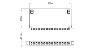19 pouces 1U montage en rack FTTH équipement à fibre optique 2x8 <span class=keywords><strong>LC</strong></span> SC APC PLC Splitter panneau de brassage avec prise en charge du réseau WiFi - Product Image 3