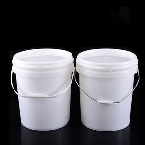 Cubeta Redonda para <span class=keywords><strong>Pintura</strong></span>, <span class=keywords><strong>Blanca</strong></span> y Negra, Cubeta Industrial de Plástico de 5 y <span class=keywords><strong>25</strong></span> <span class=keywords><strong>Litros</strong></span> con Tapa - Product Image 6