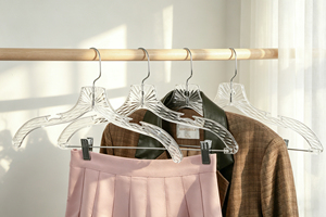 LINDON Appendiabiti in Plastica Trasparente Cristallina per Negozi e Boutique - Product Image 3