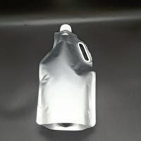 Sac en plastique imprimé personnalisé de pochette de bec d'eau de feuille d'aluminium avec la valve pour le stockage de bouteille d'eau