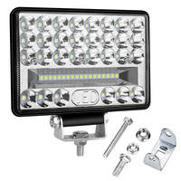 Luz de Trabajo LED DXZ de 5 Pulgadas - Amplio Campo de Visión, 144W, 48 LED, 12-24V para Autos, Camionetas, Jeeps, ATVs, UTVs, SUVs y Barcos (Modificación/Actualización)