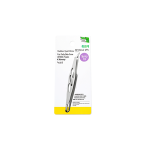 Pinzas de acero inoxidable para cejas, para el cuidado diario de la piel, para todo tipo de piel, fórmula K Beauty - Product Image 2