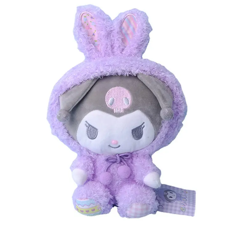 DHFCartoon sanrios pasqua decorazione Cinnamoroll peluche melodia kiromi bambola stella luna gatto peluche nuovo regalo pasqua