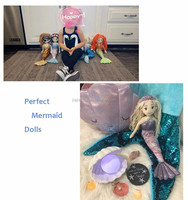 Peluche sirène de haute qualité JIAJIA Fantasy Series 45CM, jouet en peluche doux pour les tout-petits et les enfants, modèle MF05