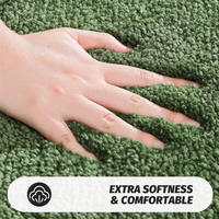 Tapis de bain en polyester absorbant l'eau, tissé, antidérapant, imperméable avec support en TPR pour la maison et l'hôtel