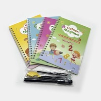 Libros Educativos para Niños con Encuadernación Espiral y Impresión Personalizada, Cuaderno Mágico a Todo Color en Inglés y Francés con Bolígrafos