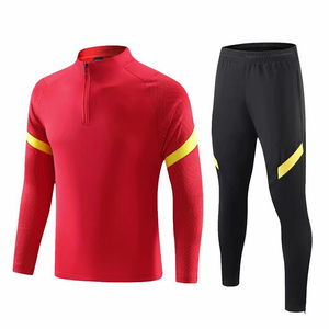 2022 <span class=keywords><strong>tuta</strong></span> di alta qualità della squadra di calcio di Design rosso popolare a buon mercato - Product Image 1