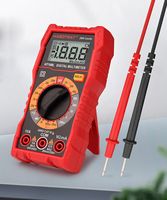 HT108L Multimeter Digital kecil populer dengan pengukur lampu latar Multitester tegangan resistensi Ampere Ohm untuk dijual