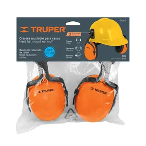 Truper หมวกนิรภัยที่ปิดหูกันหนาวแบบปรับได้คุณลักษณะด้านความปลอดภัยแบบพับได้พร้อมฟังก์ชันลดเสียงรบกวน - Product Image 3