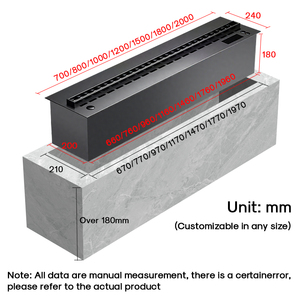 <span class=keywords><strong>Chimenea</strong></span> Eléctrica Empotrada de Gran Tamaño con Vapor de Agua 3D y Control Inteligente por WiFi, <span class=keywords><strong>Chimenea</strong></span> Eléctrica para Villa y Restaurante - Product Image 3