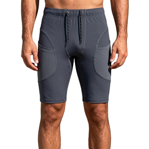Shorts de sport toutes saisons pour hommes, séchage rapide, tissu d'épaisseur moyenne, taille élastique, fermeture à cordon, poches confortables, course à pied, gym - Product Image 1