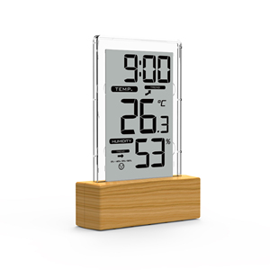 Pin hoạt động <span class=keywords><strong>LCD</strong></span> hiển thị kỹ thuật số Đồng hồ báo thức với thời gian nhiệt độ và độ ẩm các tính năng cho phòng ngủ trẻ em sinh viên du lịch - Product Image 3