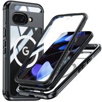Tout compris Magnétique pour Google Pixel9A Magnetic Case Luxury Hard PC Three-Proof Outdoor Fingerprint Features 9A Transparent