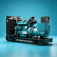 Générateur diesel 1400 kW 50 Hz 415 V silencieux à châssis ouvert avec démarrage automatique et ATS pour alimentation de secours de centre de données, certifié CE