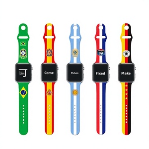 Nuevas Correas Deportivas de Silicona con Estampado para Apple Watch, Compatibles con iWatch7 AL89, Venta al Por Mayor en China - Product Image 1