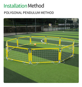 Porta da Calcio Pieghevole Portatile per Bambini da Scuola e Spiaggia Rete per Allenamento Sportivo all'Aperto Attrezzatura per Colpire e Tirare - Product Image 3