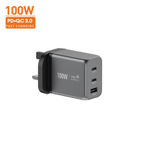 Adaptateur mural de charge rapide 100W 2C1A 70W PD QC3.0 pour Samsung Galaxy iPhone Chargeur USB C Chargeur de téléphone Cargador iPhone Chargeur portable