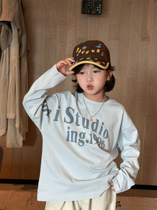 <span class=keywords><strong>T</strong></span>-<span class=keywords><strong>shirt</strong></span> per <span class=keywords><strong>Bambina</strong></span> con Stampa Grande Lettera Autunno 2026 - Ingrosso - Product Image 5