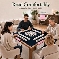 Lot de 4 supports de cartes de Mahjong pour table, support pliable à glisser sous le tapis, support de cartes de Mahjong pour table