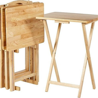 Table basse en bois massif durable de style nordique moderne pour le salon