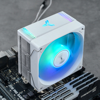 Jonsbo CR-1000EVO CPU refroidisseur de refroidissement par air nickelé 4 caloducs effet de lumière colorée ventilateur PWM multi-plateforme