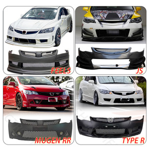 Bộ body kit ô tô phù hợp với Honda Civic 2006-2011 nâng cấp lên kiểu dáng Mugen FD2 TR RR, bao gồm cản trước, cản sau và ốp hông - Product Image 4