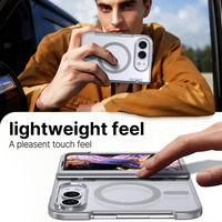 Funda Magnética Antigolpes para Teléfono, Delgada, con Sensación de Piel Mate, TPU+PC, Cobertura Total para iPhone 18 Fold Wide, Compatible con iPhone 18 Ultra