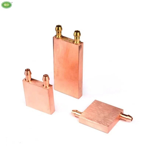 Bloc de refroidissement à eau en cuivre pour refroidisseur <span class=keywords><strong>TEC</strong></span> Peltier, plaque froide liquide pour CPU GPU 40x40mm, dissipateur thermique - Product Image 4